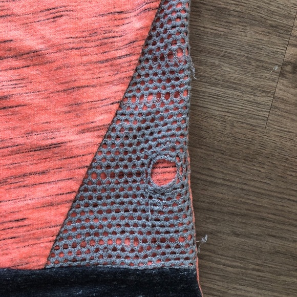 BCG VINTAGE Orange Black Tank Retro 80s Workout Top - Picture 5 of 9